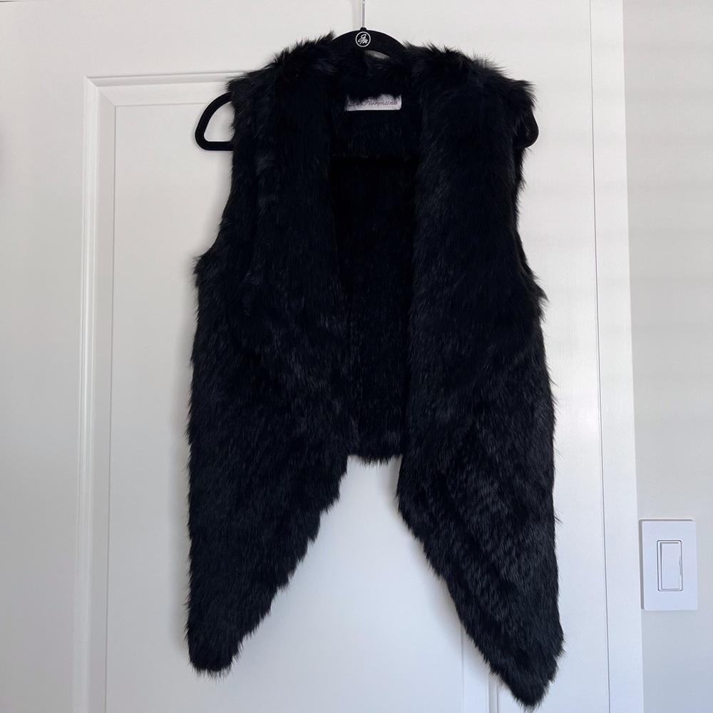 NWOT La Fiorentina Genuine Rabbit Fur Vest